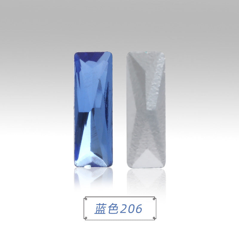 Spot wholesale Rectangular culet, special-shaped, crystal glass diamonds, mobile phone cases, perfume seats, bags and other DIY sticker drills