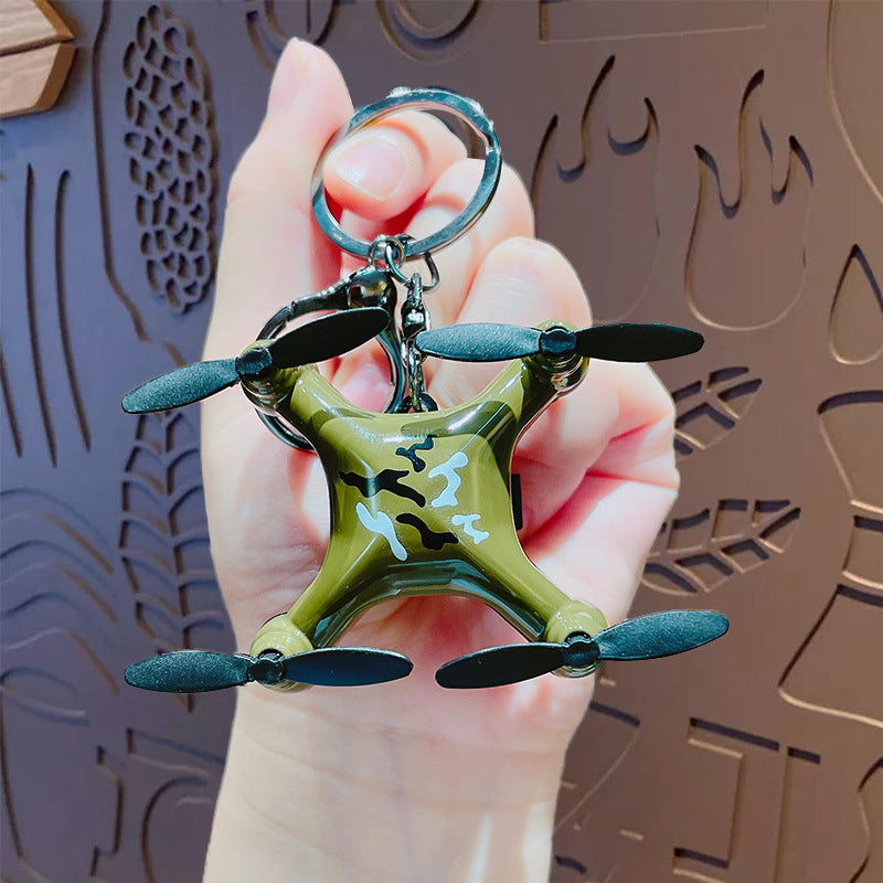 Creative Cartoon Mini Small Drone Series Keychain Kids School Bag Car Keychain Small Gifts Wholesale
