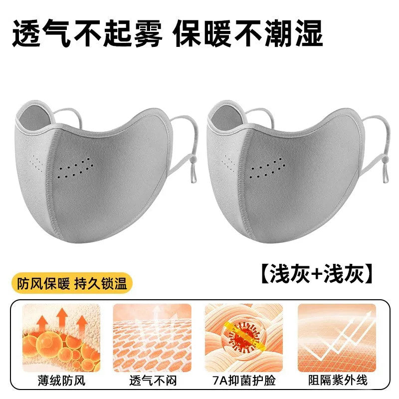Warm mask, windproof and cold-resistant, 2026 new women's high aesthetic value autumn/winter warm mask, multi-purpose Northeast anti-freeze face