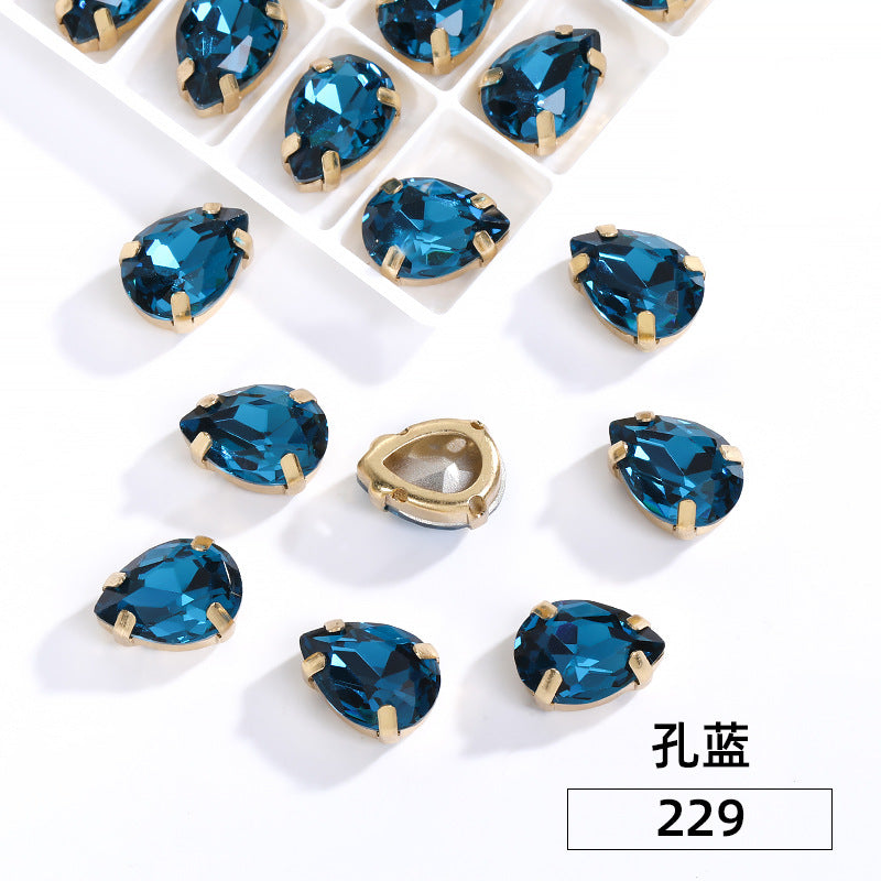 Waterdrop Hollow Claw Drill Special-Shaped Hand-Seam Drill 40mm Thickened Base Support Clothing Accessories Accessories Piercing Hollow Claw Drill
