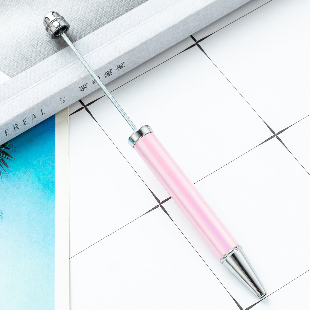 UV Gradient Ballpoint Pen - Creative Student DIY Plastic UV Electroplating Seven Color Pen