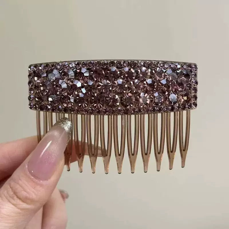 Elegant Diamond Inverted Comb for Women, High-End Rhinestone Hair Comb, Loose Hair Organizer, 2026 New Hair Accessory Hairpin