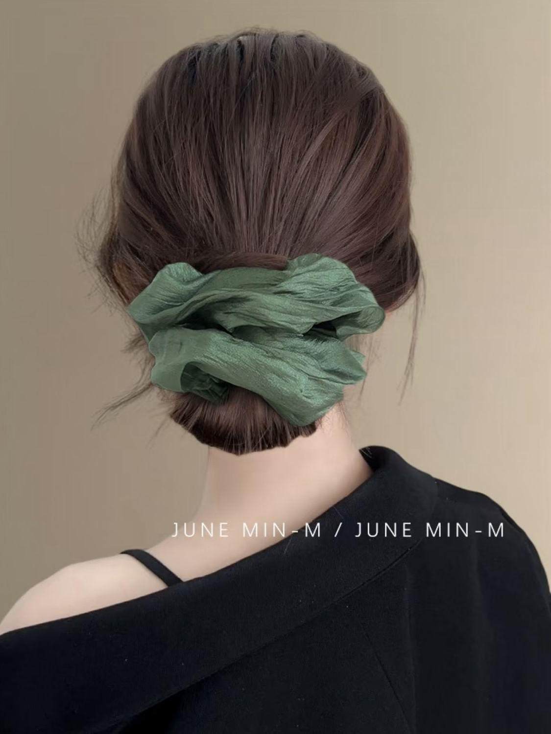 Korean high-end large mesh large intestine hair tie for women, sophisticated new hair tie, trendy and simple hair accessory