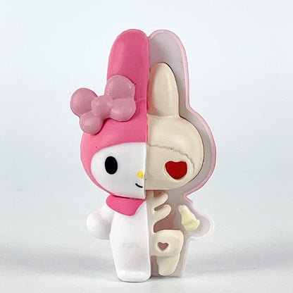 Cross-border semi-planed kulomi KT cat Melody half-skeleton creative trend cute figure model ornaments