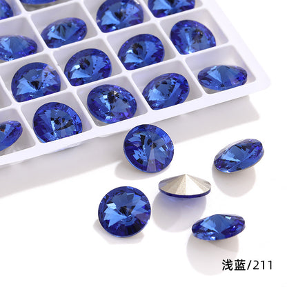 K9 High-End Rhinestone, Satellite, Special-Shaped High-Top Diamond, Wedding Dress, Dress, Crystal Jewelry, Nail Art, Diamond Material, Pointed Bottom Rhinestone