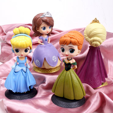 Q version of the girl, the 2nd generation of the ice and snow series princess, the 3rd generation of Elsa, the cake decoration ornaments, the figure model scene decoration