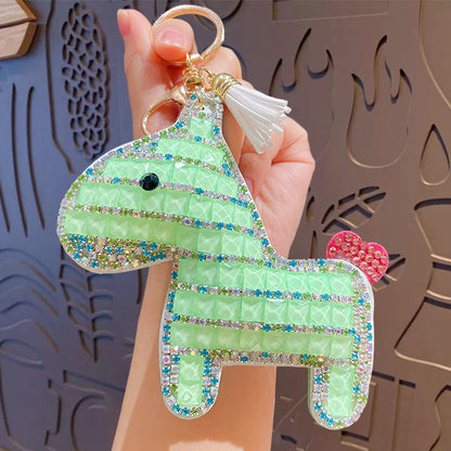 Horse Keychain - Love Pony Mobile Phone Pendant Car Key Chain Student Gift