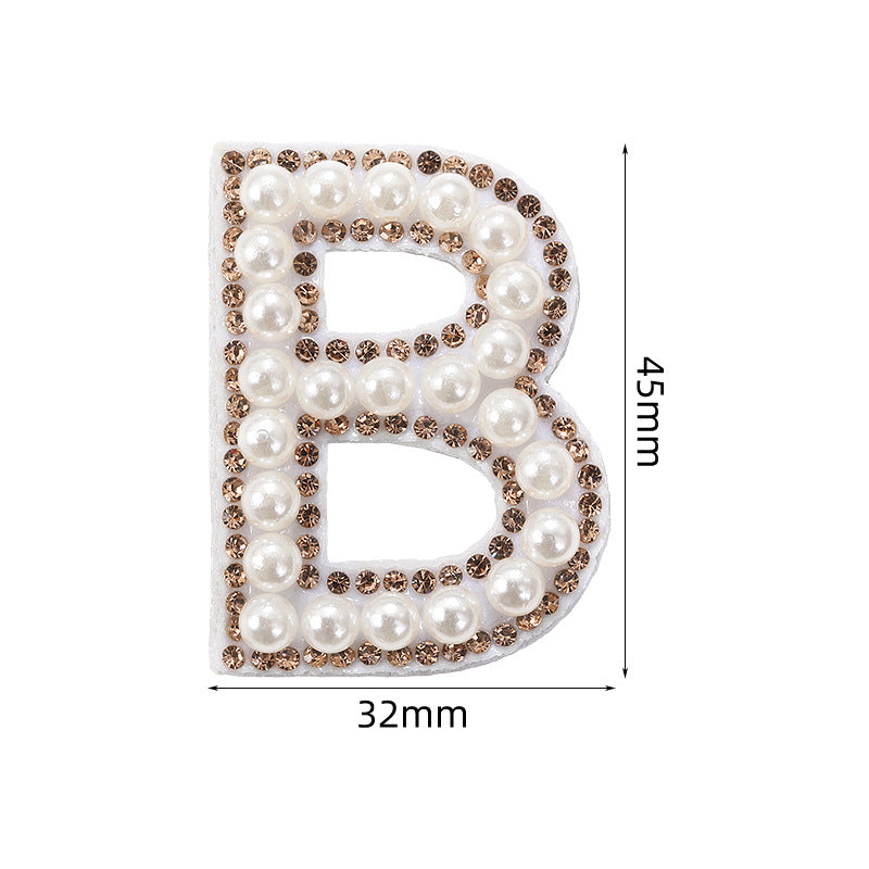Crystal yellow diamond 26-letter fabric patch set, hot-hot stamped colored letter patch for clothing bags, diamond patches