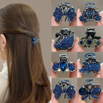 2026 new high-end flash diamond metal hairpin small grab clip women's bangs clip side forehead hairpin Korean headdress