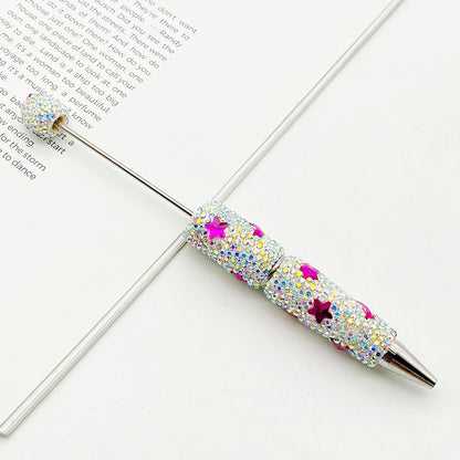 Star Moon Full Diamond Ballpoint Pen Creative DIY Beadable Handmade Diamond Ballpoint Pen Manufacturer Gift Pen Wholesale