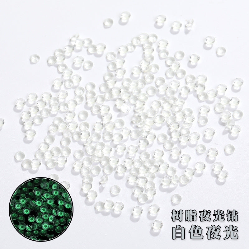 New flat resin rhinestone nail nail polish glow diamond DIY nail stickers imitating Olympic diamonds handmade diamond attachment wholesale