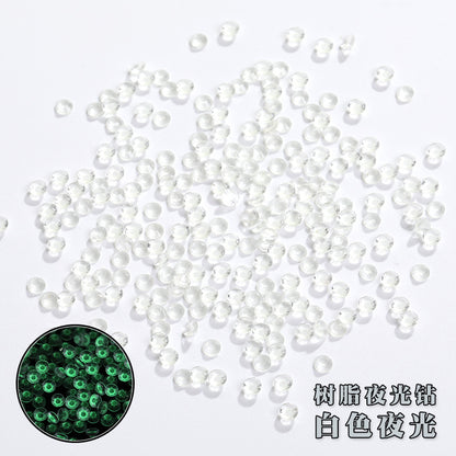 New flat resin rhinestone nail nail polish glow diamond DIY nail stickers imitating Olympic diamonds handmade diamond attachment wholesale