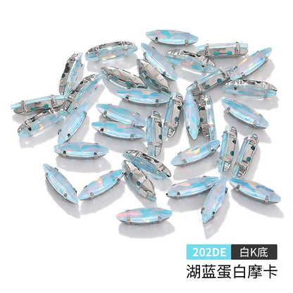 Slender claw drill, manual drilling, hand-stitched glass drill, anti-hook claw drill, hat accessories, clothing accessories, fine brassicle claw drill