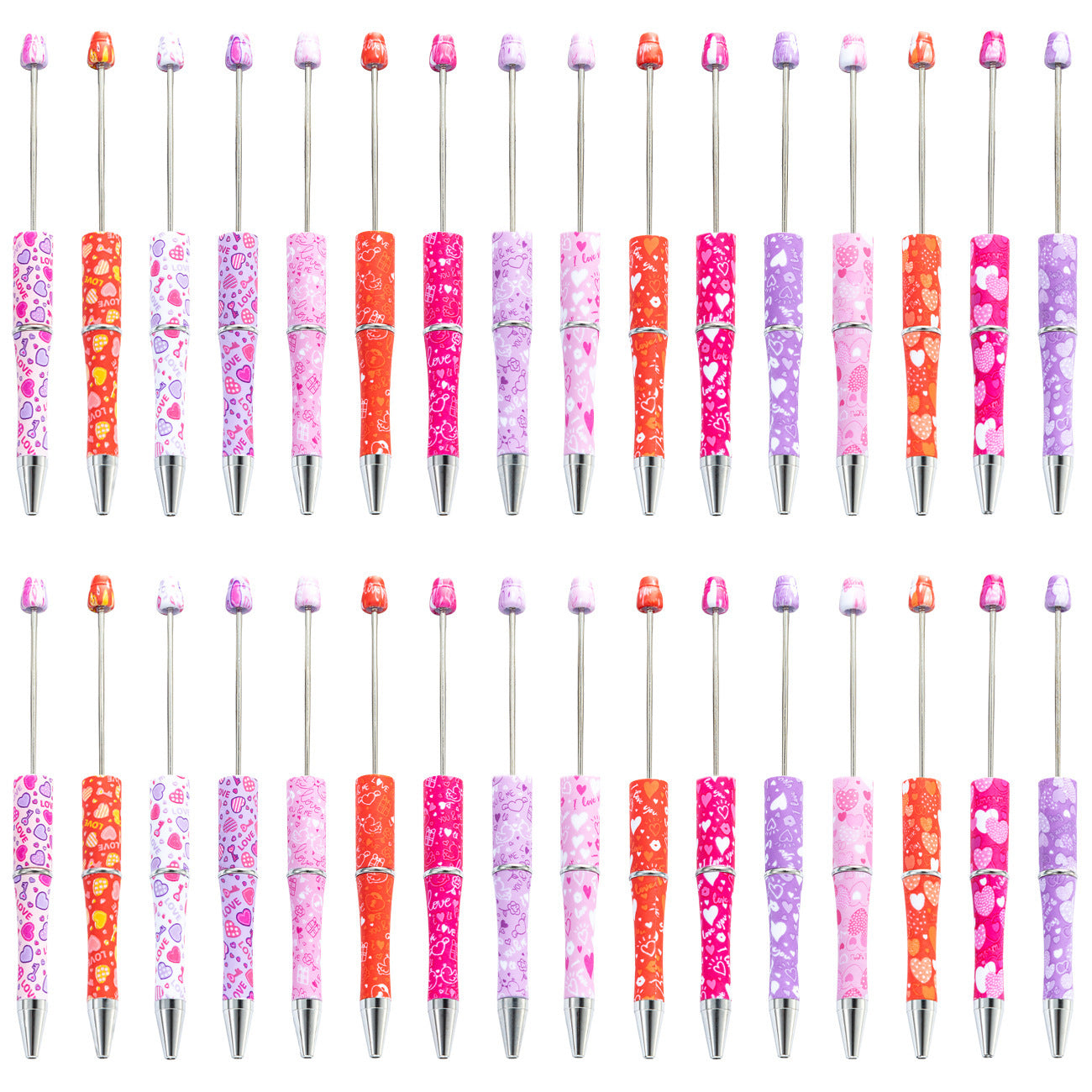 Valentine's Day Beadable Ballpoint Pen – DIY Love Gift Pen | Multiple Colors