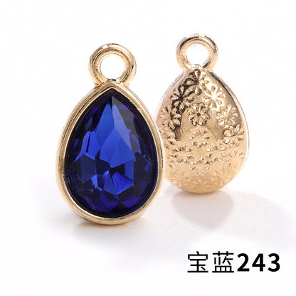 Cross-border hot-selling waterdrop pendants, gold-plated base diamond-inlaid headbands, clothing accessories, earrings, necklaces, accessories, versatile single pendants