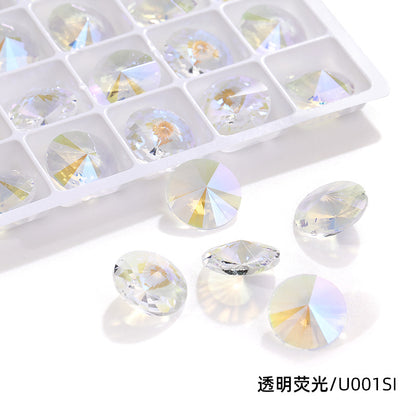 K9 High-End Rhinestone, Satellite, Special-Shaped High-Top Diamond, Wedding Dress, Dress, Crystal Jewelry, Nail Art, Diamond Material, Pointed Bottom Rhinestone