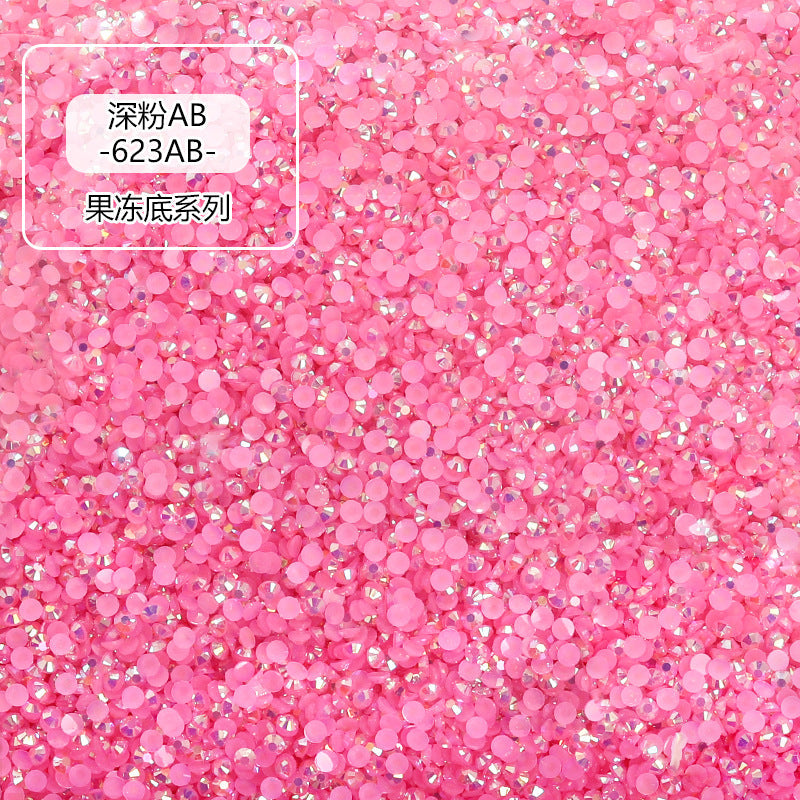 AB Colorful Resin Flat Bottom Rhinestones - Nail Art Clothing Shoes Bag Accessories