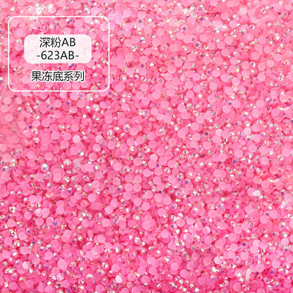AB Colorful Resin Flat Bottom Rhinestones - Nail Art Clothing Shoes Bag Accessories