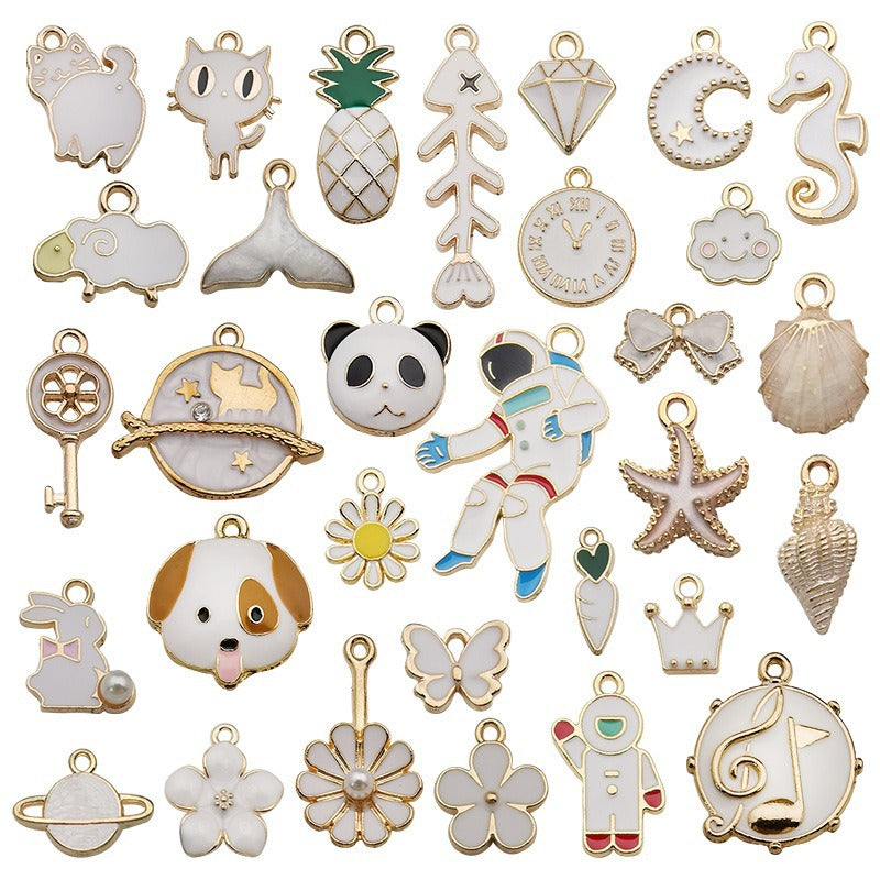 pendant Charms mix collections - Dripping Alloy DIY Bracelet Necklace Earring Key Ring Pendant