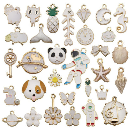 pendant Charms mix collections - Dripping Alloy DIY Bracelet Necklace Earring Key Ring Pendant