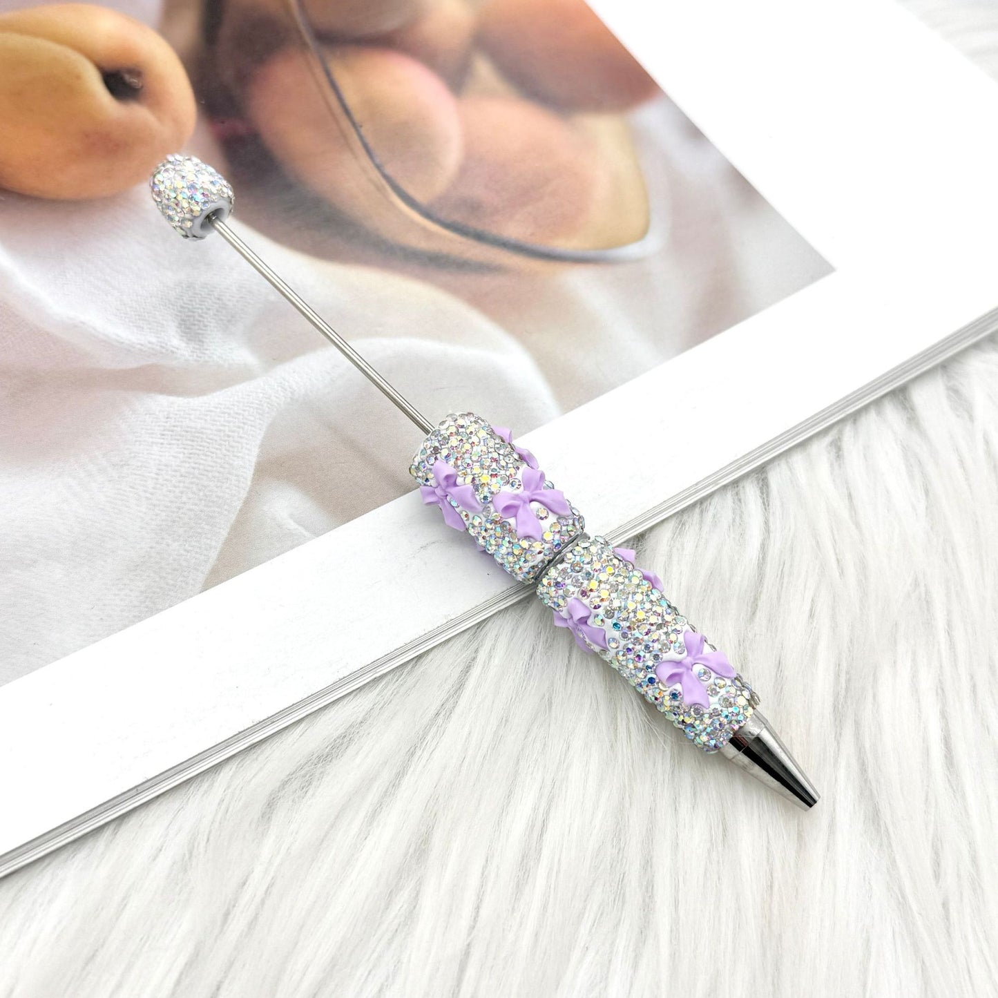DIY creative bow full diamond  pen multi-color diamond gift pen Valentine's Day series gift pen in stock