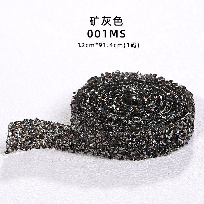 Resin Diamond Rhinestone Strips - Tear-Off Ready-to-Paste Sequins Hot Diamond Shoes Clothing Accessories and DIY crafty