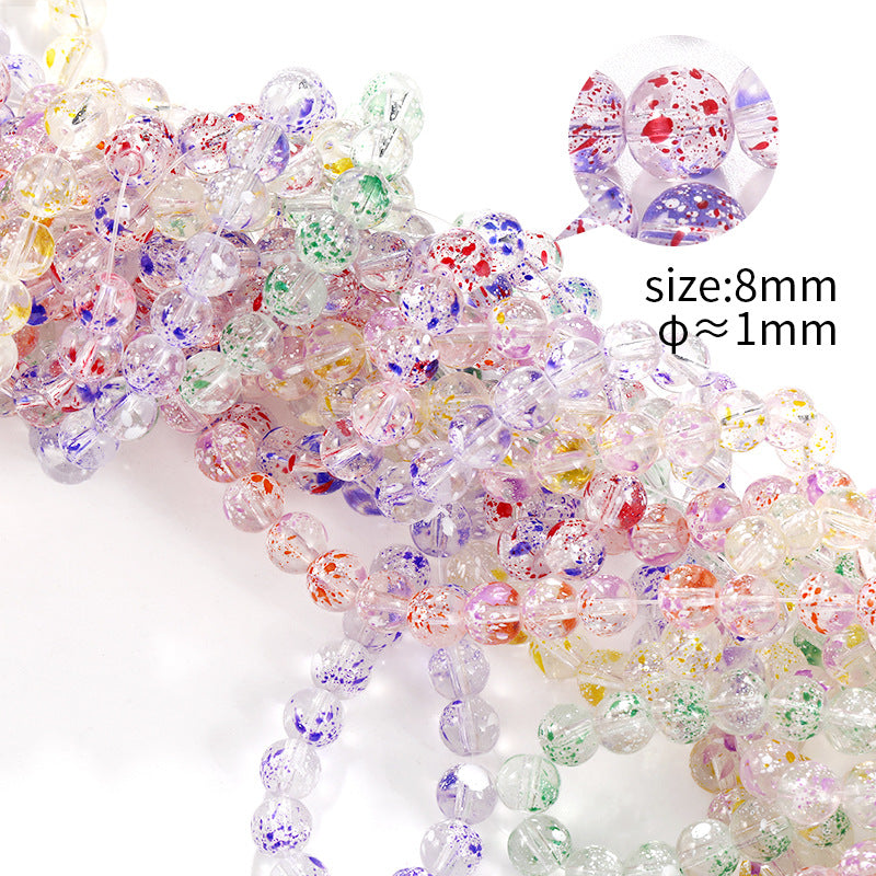 Cross-border DIY new glass pearl bead handmade bead bracelets, necklaces, accessories, and materials available wholesale in stock
