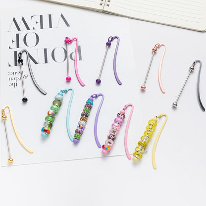 Metal Bookmark - Wholesale Student Graduation Anniversary Gift Creative DIY Beaded Bookmark