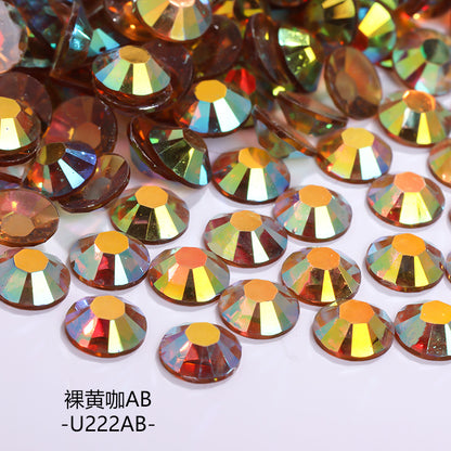 AB Colorful Resin Flat Bottom Rhinestones - Nail Art Clothing Shoes Bag Accessories