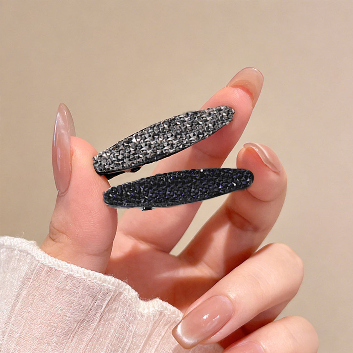Small bangs clip shredded hairpin side forehead hairpin women's high-end new Korean mini flash diamond hairpin