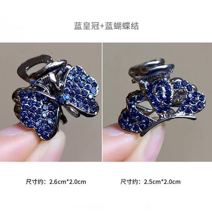 High-end flash diamond metal hair clip, small grab clip for women, bangs clip, side forehead hair clip, Korean headpiece clip, secure hair