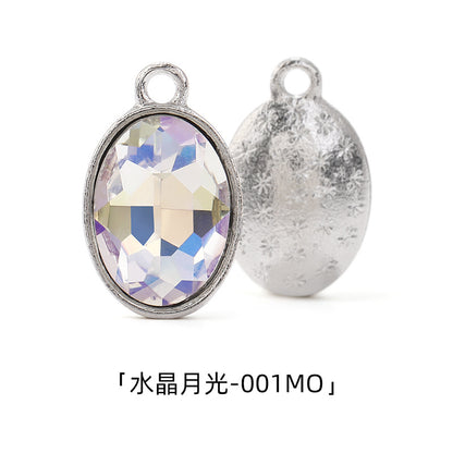 Cross-border wholesale oval pendants, zinc alloy pendants, earrings, bracelets, jewelry accessories, high-appearance oval single pendants