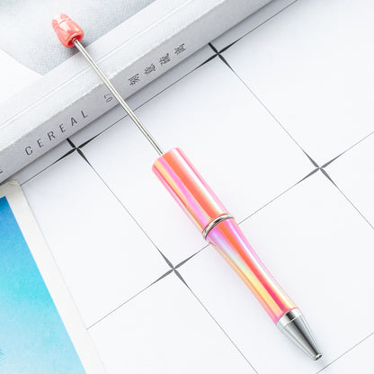 DIY Ballpoint Pen - Wholesale Plastic Printable Logo UV Gradient Beaded Pen