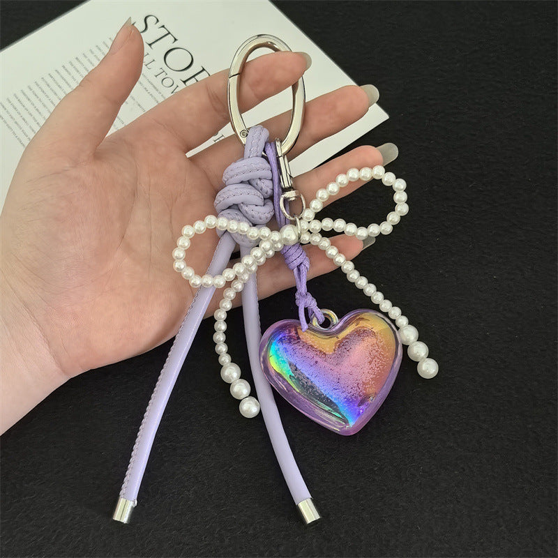 DIY Hand Woven Carabiner Bag Pendant Keychain