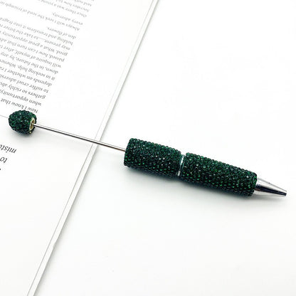 DIY solid color full diamond ballpoint pen exquisite heavy industry rhinestone cute ballpoint pen cross-border hot selling puzzle gift pen