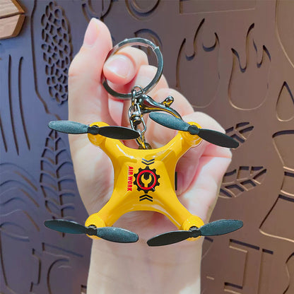 Creative Cartoon Mini Small Drone Series Keychain Kids School Bag Car Keychain Small Gifts Wholesale