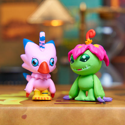 Spot Small 9 Digimon Figure Agu Tyrannosaurus Beast Dilumon Doll Cake Decoration Car Ornaments