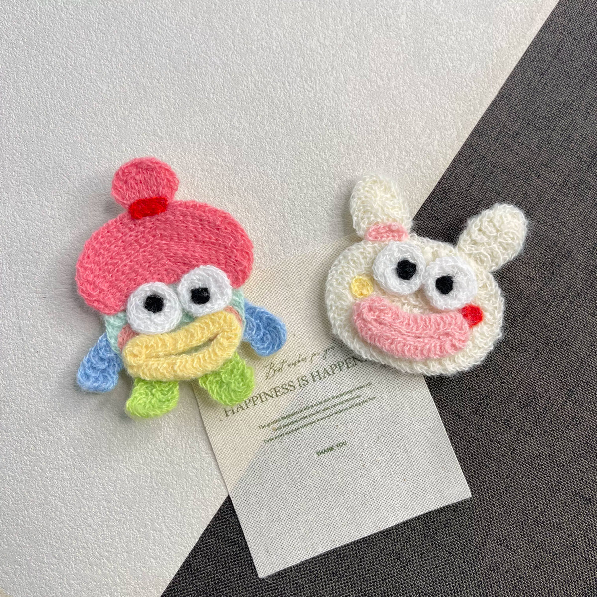 Bikini Castle cute cartoon bangs sticker, magic hair sticker, quirky big eyes, sausage mouth, knitted student girl messy hair sticker