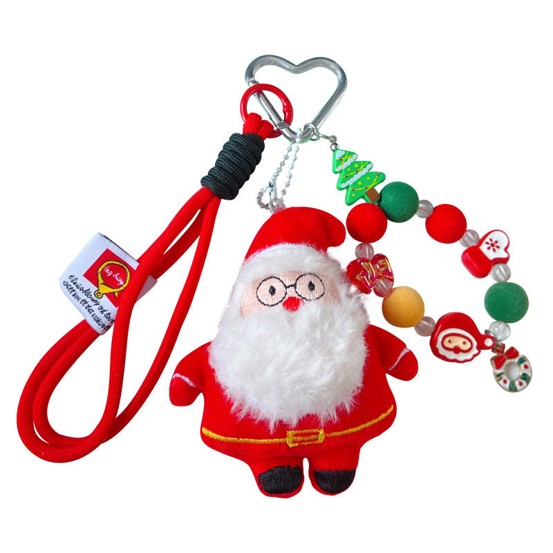 Creative Handmade DIY Plush Christmas Keychain Pendant Santa Miu Series Bag Ornament Small Gift