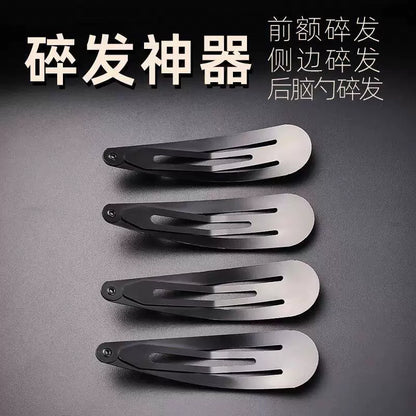 Black BB hair clips for women, 2026 new style, bangs clip, hair clip, hair clip on the back of the head, loose hair clip on the forehead, metal water drop clip
