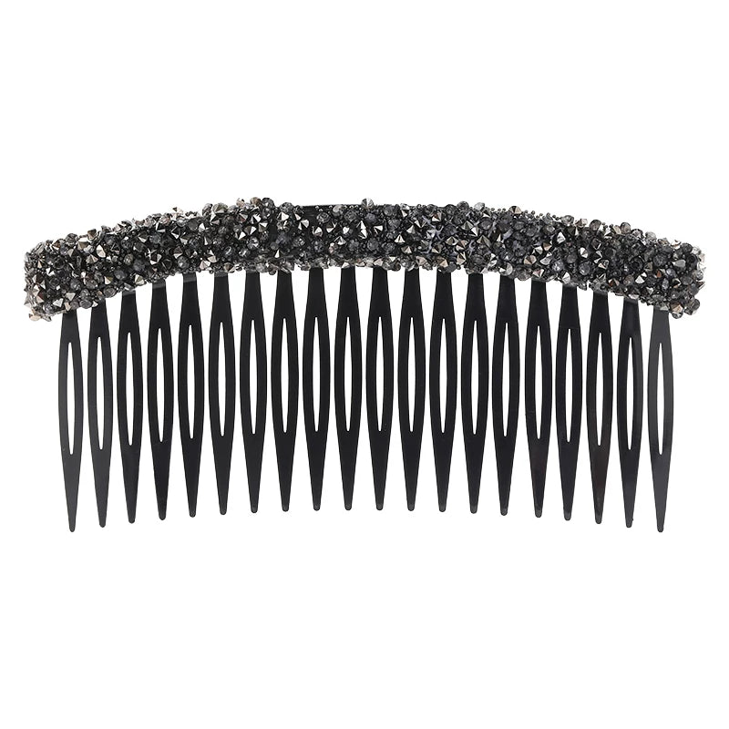 Premium glitter rhinestone hair comb, loose hair management tool, 2026 new toothbrush, bangs inverted comb, elegant hair clip, hair accessory