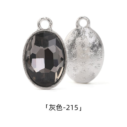 Cross-border wholesale oval pendants, zinc alloy pendants, earrings, bracelets, jewelry accessories, high-appearance oval single pendants