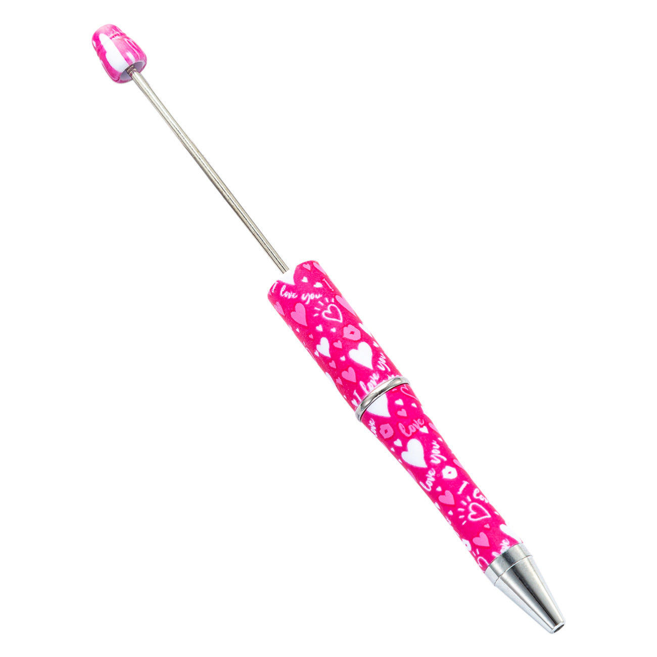 Valentine's Day Beadable Ballpoint Pen – DIY Love Gift Pen | Multiple Colors