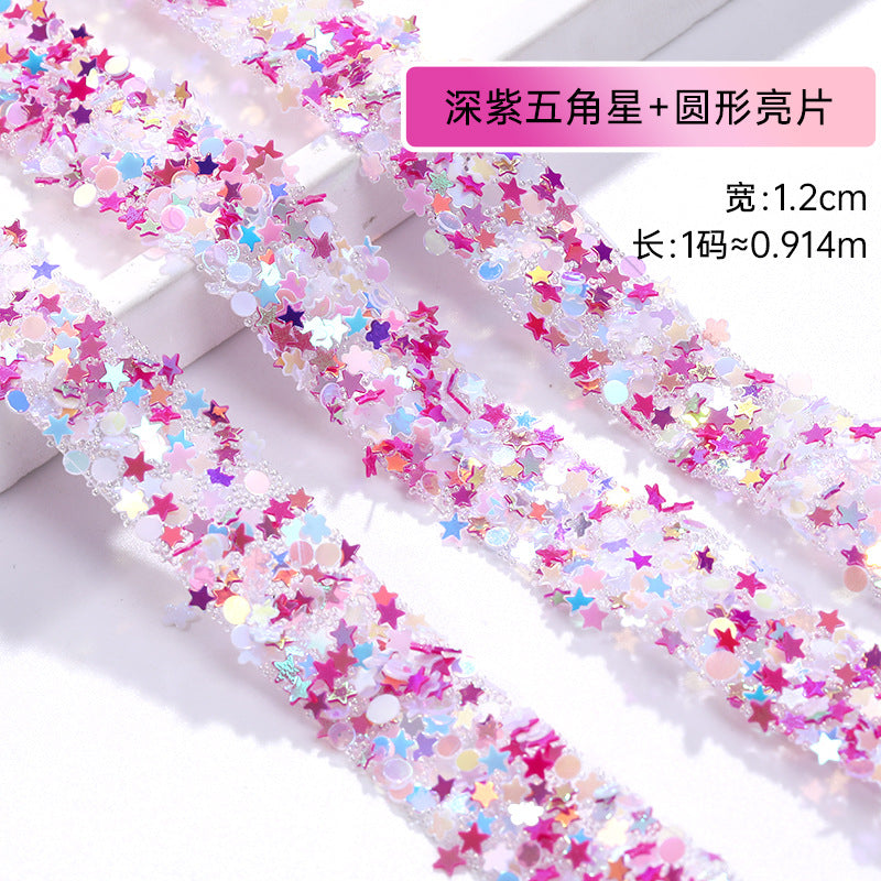 Resin Diamond Rhinestone Strips - Tear-Off Ready-to-Paste Sequins Hot Diamond Shoes Clothing Accessories and DIY crafty