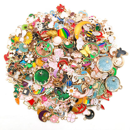 pendant Charms mix collections - Dripping Alloy DIY Bracelet Necklace Earring Key Ring Pendant