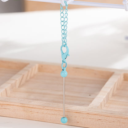 DIY Mini Beaded Keychains - Creative Handmade Wholesale Candy Color Metal Keychains