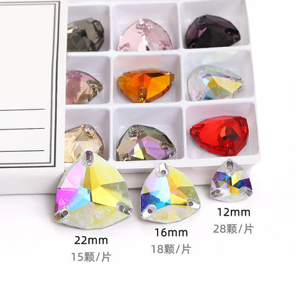 K9 Fat Triangle Flat Bottom - Hand-Stitched Drill Artificial Perforation Hat Jewelry Shoes Accessories