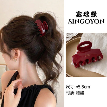 Large Versatile Grab Clip Women's Back of Head Shark Clip Korean Premium Hairpin 2026 Temperament Disc Hair Accessories