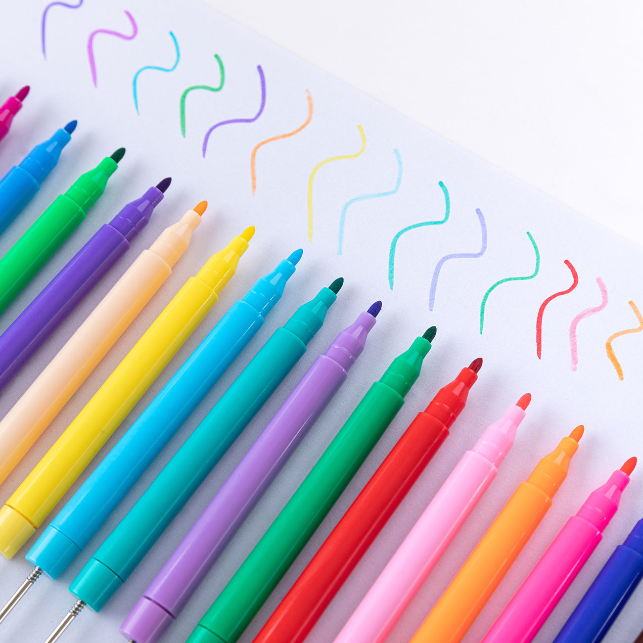 DIY Beaded Watercolor Pen - Art Student Children Hand-Painted Large Capacity Washable Color Pen