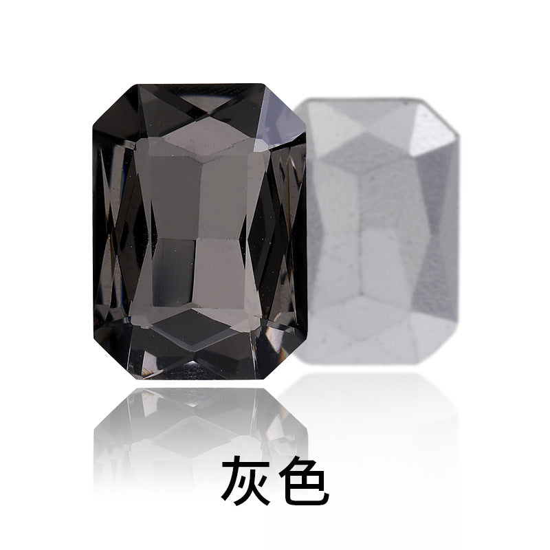 Octagon Pointed Bottom Diamond Rhinestones - Crystal Necklace Earring Tiara Hat Costume Accessories
